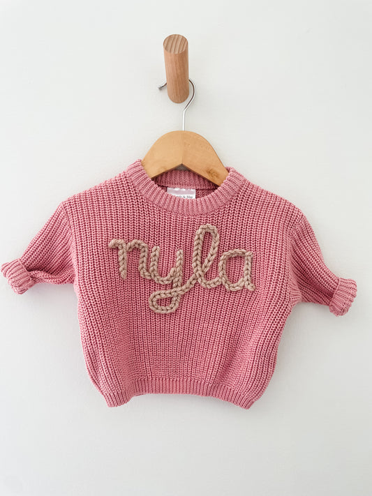 Lowercase Personlised Jumper