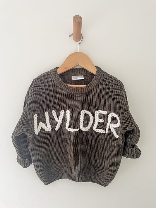 Plain Personalised Jumper- Capital Letters