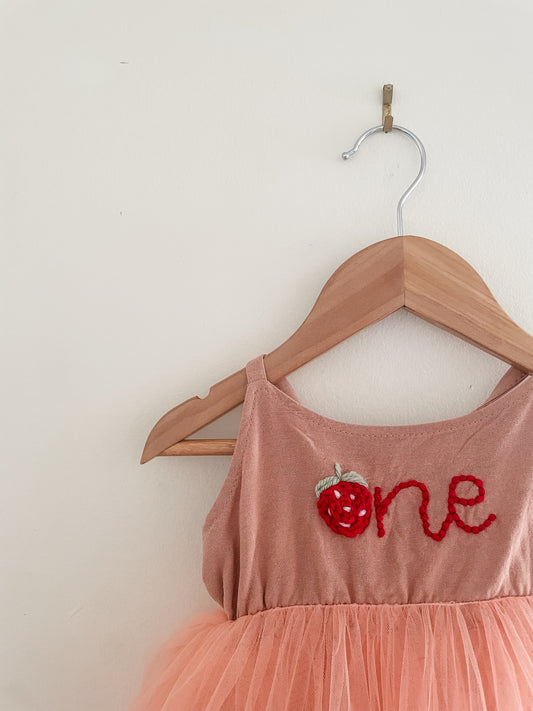 “Berry First” Birthday Dress