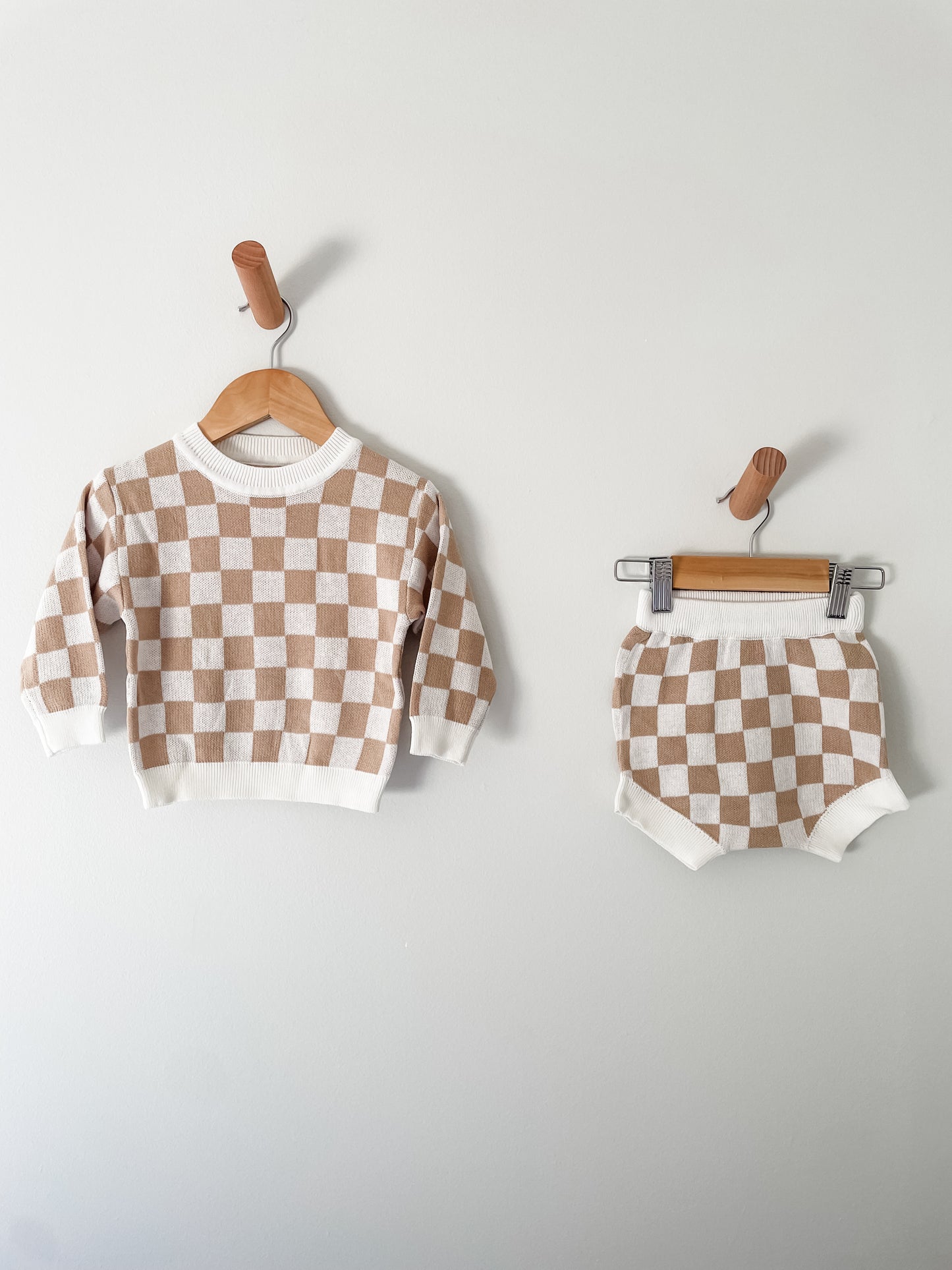 Checkered Jumper Set