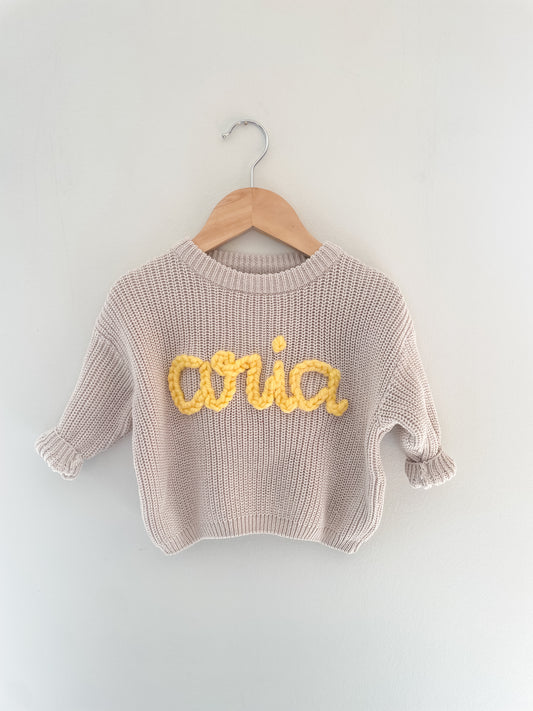 Lowercase Personlised Jumper