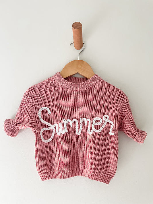 Personalised Jumper- Thin Yarn