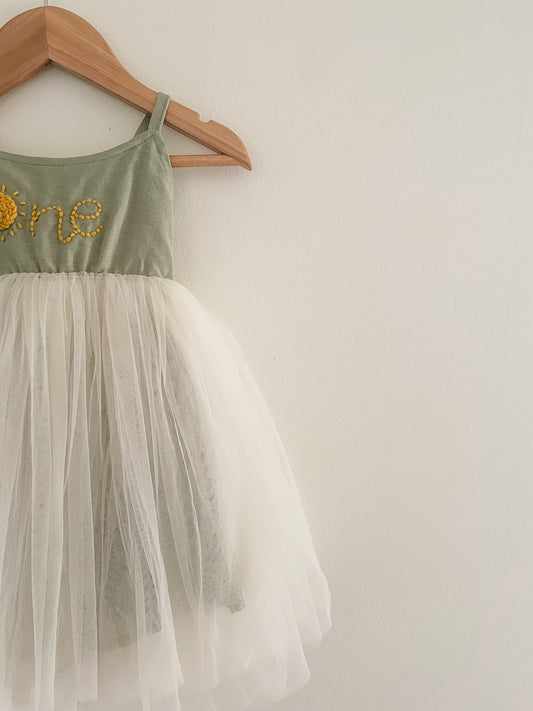 "One" Lap Around the Sun Dress