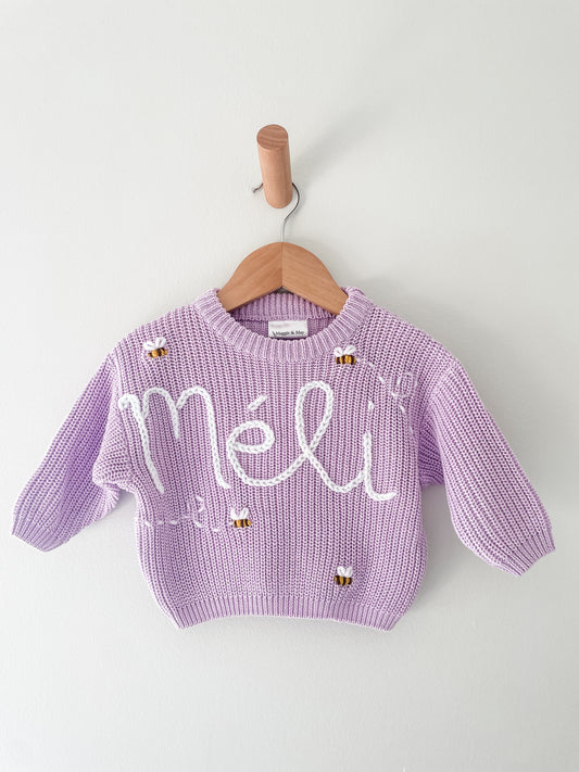 Personalised Jumper- Thin Yarn